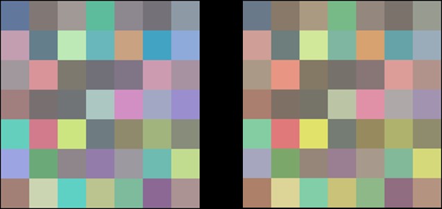 Illustration of Colour and Brightness Constancies